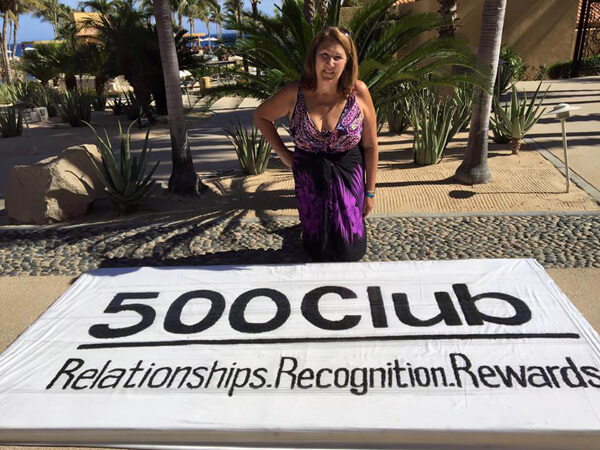 Karen Hurlbut at a Funjet 500 Club event