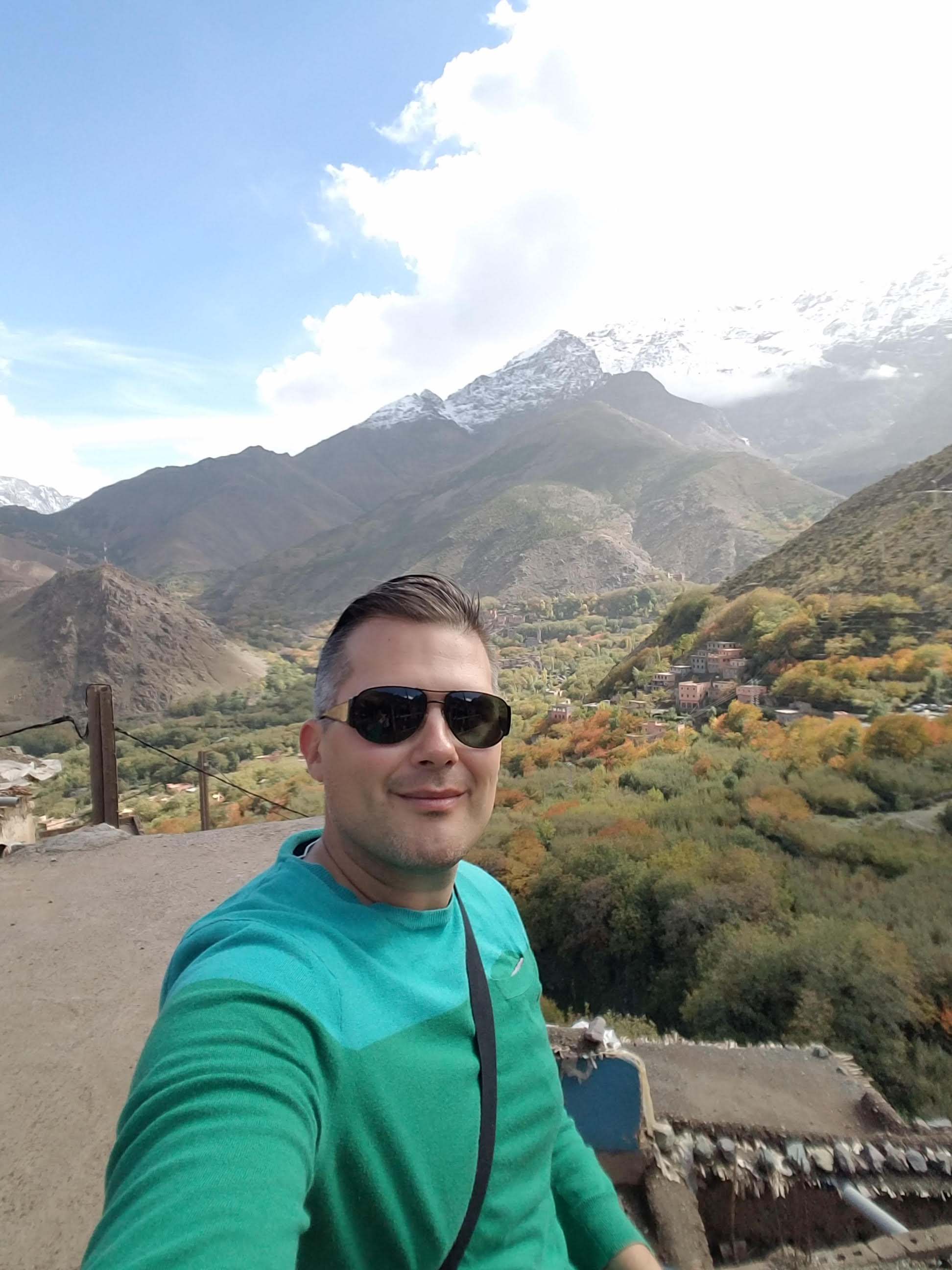 Andrey Zakharenko, Russian Connections backdrop of Morocco's Atlas Mountains
