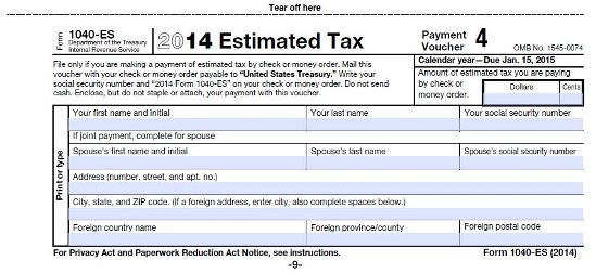 estimated tax payments online